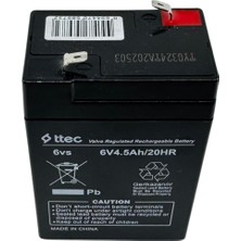 Enerjistar 6V 4.5AH Agm Akü - Ups, Alarm Uyumlu