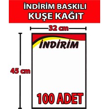 MT Market Indirim Afişi Kuşe Kağıt 32X45 cm 100 Lü Pk.