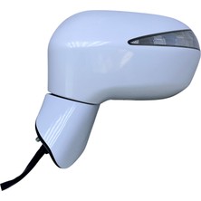 Spj Dış Dikiz Aynası Honda Civic 2006-2012 Elektrikli, Sinyalli, Otomatik Katlanır, Beyaz Kapak, 7 Pin