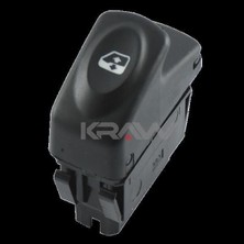 Kraw Cam Kaldırma Anahtarı Renault Clıo - Kangoo - Megane I 6 Pin Siyah
