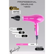 Dearling 2500W Profesyonel Iyonik Fön Makinesi | 2 Isı ve Hız Ayarı | 2 Yıl Garantili | Turuncu Canlılık????
