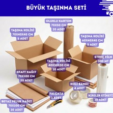 Creapack Büyük Taşınma Seti, Taşınma Kolisi, Eşya Taşıma, Koli ve Kaplama Seti, Ambalaj Seti