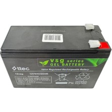 Enerjistar Ttec 12V 9AH Jel Tip Akü – Solar Enerji ve Oyuncak Araba Uyumlu