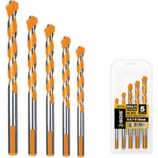 Sgs Multi Matkap Ucu Seti - Ahşap-Tuğla-Metal-Fayans-Seramik - 5-6-7-8-10 Mm. - 5 Parça