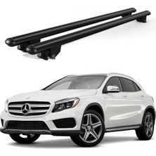 Today Auto Kanca Mercedes Gla (2014 ve Sonrası) Uyumlu Siyah Kilitli Ara Atkı 120CM Port Bagaj Tavan Barı