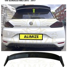 Vw Scirocco 2015-2018 Plastik Parlak Siyah Spoiler-Spoyler