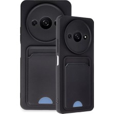 LTG Nova Redmi A3 4g Kılıf Kelvin Kartvizitli Silikon - Siyah
