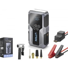 Marsilyan 15000MAH 1500A Araç Akü Takviye Cihazi Hava Kompresörlü Powerbank - Gri Js-9