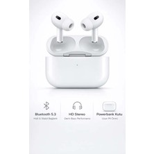 FaroxTech Airpro - Yeni Nesil Bluetooth 5.3 Kablosuz Kulaklık - Tüm Telefonlarla Uyumlu Powerbank Kutulu