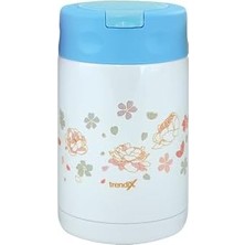 Mabeyn Trendix Çelik Içli Termos 500 ml Mavi Çelik Kaşık Ile TX-6129