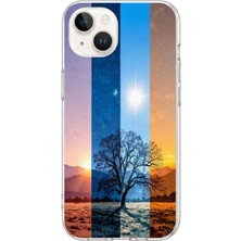 Le Balvo Iphone 13/14 Uyumlu Gündoğumu Mevsimi Baskılı Silikon Kılıf