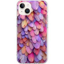 Le Balvo Iphone 13/14 Uyumlu Tüylü Kalpler Baskılı Silikon Kılıf