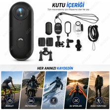Nivego Nvg Mini Aksiyon Kamera Video Kaydedici 4K Ultra Hd  Wifi Klipsli Giyilebilir Taşınabilir Vücut Kamera