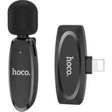 Meks Hoco L15 iPhone Lightning Kablosuz Mini Yaka MIKROFONU-(5775) - HEP-9507-8778