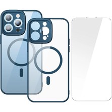 Meks Baseus Frame Series iPhone 14 Pro 6.1 Kamera Koruyuculu Magsafe Kılıf + Tempered E - HEP-6598-809