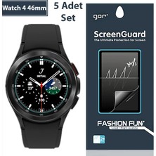 Meks Gor Sm Galaxy Watch 4 46MM Darbe Emici Ekran Koruyucu 5 Adet SET-(5775) - HEP-7488-8236