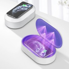Meks Ally 15W Hızlı Kablosuz Wireless Şarj+Ultraviyole Sterilizer- Uv BOX-(5775) - HEP-2849-8250