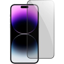 Meks Ally iPhone 15 Pro Privacy Hayalet Full Koruma Tempered Cam Ekran KORUYUCU-(5775) - HEP-7826-9338