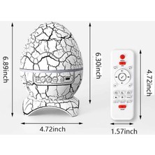 Meks Yumurta Şeklinde Su Dalgalı Bluetooth Speaker Lamba Renkli Şarjlı - HEP-2596-8194