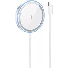 Meks Hoco CW53 15W Magsafe Kablosuz Wireless Stand  Hızlı Şarj CIHAZI-(5775) - HEP-2063-7579