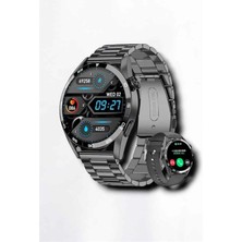 Meks Suya Dayanıklı Dokunmatik Akıllı Saat Bluetooth 5.0 Sesli Asistan ve Sağlık Ta - HEP-4517-143