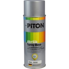 Piton Akrilik Sprey Boya 400 ml RAL9006 Gümüş Gri
