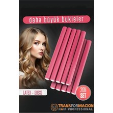 Meks Hsnet Sosis Latex Bigudi - Isısız Saç Bigudisi 17 mm 20 Adet  - HEP-3282-5707