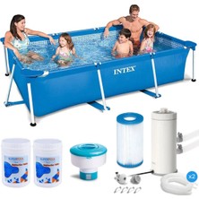 Intex 28272 Prefabrik Havuz 3 Metre Filtre + Bakım Seti