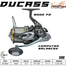 Port Fish Portfish Ducass 8000  fd Jig Olta Makinası 8+1 bb