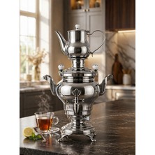 Beem Odessa 3 Litre Elektrikli Çelik Semaver – 1800W Otomatik Termostatlı Çay Makinesi