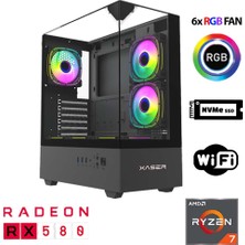 Xaser XSR1112 Ryzen 7 5700X 32GB Ram 1tb M.2 Nvme SSD 8gb RX580 Oyun Hazır Sistem