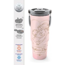 Coral High Anneler Gününe Özel Anne Erkek Çocuk Desenli Pipetli ve Direkt Içim Çelik Termos 900 ml 38764