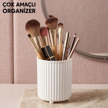 LE Paris Makyaj Fırçası ve Tarak Düzenleyici Çok Amaçlı Kozmetik Banyo Düzenleme Kutusu Organizer