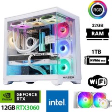 Xaser Sword X120 I5 12400F 32GB Ram 1tb M.2 Nvme SSD 12GB RTX3060 Sıvı Soğutmalı Oyuncu Tavsiye Sistem