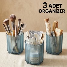 LE Paris 3 Adet Makyaj Fırçası ve Tarak Düzenleyici Çok Amaçlı Kozmetik Banyo Düzenleme Kutusu Organizer Seti