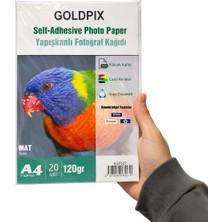 Goldpix Yapışkanlı Inkjet Fotoğraf Kağıdı Mat 20X30CM 120GR 20 Adet
