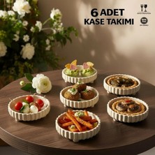 LE Paris 6’lı Ayaklı Sunum Kasesi Seti | Kırılmaz Meze, Kuruyemiş, Çerez & Tatlı Sunumluk | Şık ve Dayanıklı