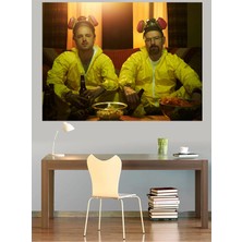 Mushen Studio Breaking Bad Walter Jesse Hazmat Kanvas Tablo Duvar Dekoru Sanat Eseri Çerçevesiz Ev Ofis