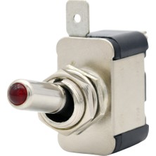 Labarka Kırmızı Işıklı Düğme On-Off 12V 20A