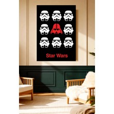 Mushen Studio Star Wars Stormtrooper Darth Vader Kanvas Tablo Duvar Dekoru Sanat Eseri Çerçevesiz Ev Ofis