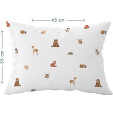 Casadora Baby Forest Amigos %100 Pamuk Penye Yastık Kılıfı 35X45 cm
