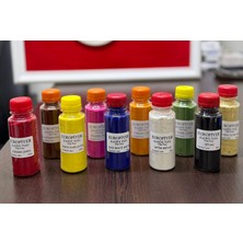 Europiyer Kadife Tozu 10'lu Renk Seti – Sax Mavi, Siyah, Kırmızı, Optik Beyaz, Altın Sarısı, Fıstık Yeşil, Kahverengi, Limon Sarı, Pembe, Turuncu (100 Cc)