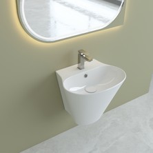 Turavit Minia Monoblok Batarya Delikli Beyaz Lavabo MN5027