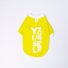 Pawstar Yellow-Sarı Yourself Love Sweat Kedi Köpek Sweati - Kedi Köpek Kıyafeti