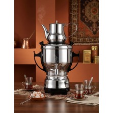 Beem 3 Litre Elektrikli Çelik Semaver 2200W Ayarlanabilir Termostatlı Çay Makinesi