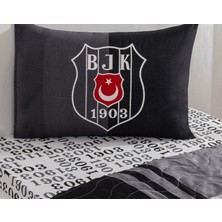 Taç Zorluteks Lisanslı Beşiktaş Bjk Desenli % 100 Pamuk Kumaş 1 Adet Yastık Kılıfı 50X70 cm