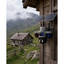 Siv Ticaret Güneş Enerjili Çiftlik Kamerası 3 Lensli 9mp Solar Kamera 2 Yıl Garantili - Lisinya