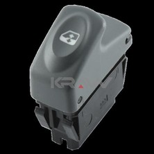 Universal Cam Kaldırma Anahtarı Renault Clıo - Kangoo - Megane I 6 Pin Gri