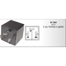 Universal Flaşör 12V Fıat Tofaş 3 Uçlu (+ - L) Fıat Tofaş Orj.