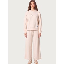 My Flamenco Modal Karışımlı Geniş Paça Oversize Kapüşonlu Eşofman Takım